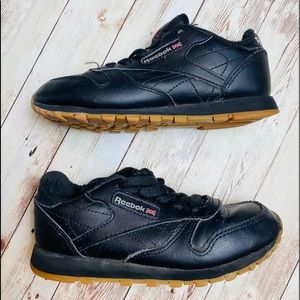 Reebok black sneakers for girls size 12